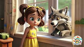 Don't Open the Door to Strangers 🚪🐺 | Safety Story with the Wolf for Kids | KidiMidiAI