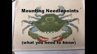 How To Mount A Needlepoint Weave