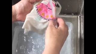 Dissolving Stabilizer on Sunshine Girls Stitch Club