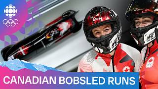Watch ALL Canadian runs in  Bobsleigh 2-woman heats 3 & 4 on Day 15 of Milano Cortina 2026