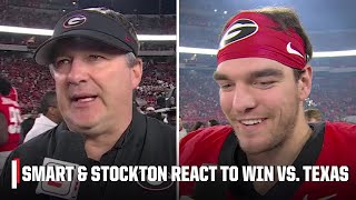 Kirby Smart & Gunner Stockton react to Georgia's statement win over Texas | ESPN College Football