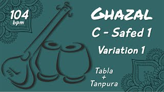 Ghazal Tabla Loops (Taal Beats) तबला ग़ज़ल, Ghazal Theka, Sangat Tanpura C, तानपुरा सफ़ेद १, ग़ज़ल ठेका