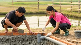 How I Built a Fish Pond for a Forest Farm Without Machinery, Installing a Drainage System | Off-Grid