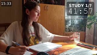 Study with me live pomodoros | 5h | 50/10 study sessions