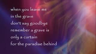 Rumi Says When I die Recitation of original Persian Farsi poem