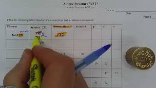 Atomic Structure WS I - Stepwise Solutions - Part I