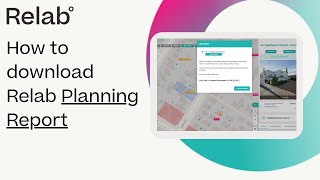 How to download Relab Planning Report