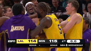 Final 4:29 MUST-SEE ENDING Timberwolves vs Lakers 🤯 | October 29, 2025