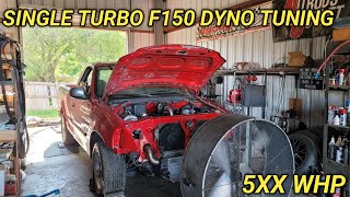 1997 f150 lightning swap 76mm Turbo 2v Dyno Tuning