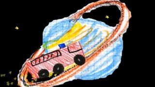 Funny Fire Engine for kids  - Outer Space