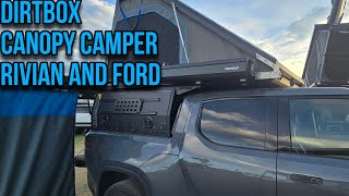 Dirtbox Overland Camper Quick Look on Rivian and Ford Super Duty Overland Expo MTN West