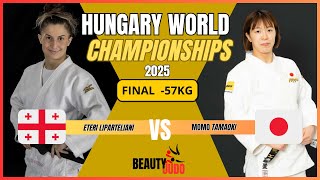 🏆 Final -57 Kg Eteri LIPARTELIANI (GEO) vs Momo TAMAOKI (JPN) World Championships 2025 Hungary 🏆