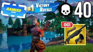 OG Fortnite Reload RANKED | High Kill Gameplay Win🏆 | Keyboard & Mouse 12K Sub