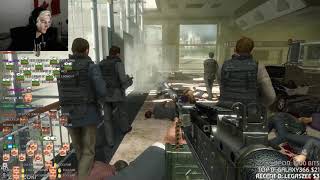 xQc plays "Remember, no Russian"  mission in CoD: MW2