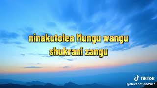 Shukrani yangu | Lyrics video