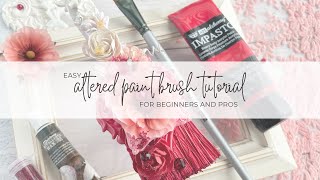 Altered Paint Brush Tutorial Inspired by Alice in Wonderland and the Queen of Hearts