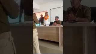 प्रदेश अध्यक्ष शमशेर अहमद का स्वागत करते हुए