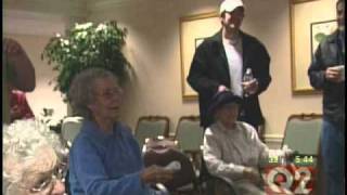 Seniors of The Vista Assisted Living at Mission Ridge enjoy Wii Bowling
