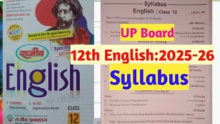12th English UP Board Syllabus 2025-26, /Ncert based syllabus, /Class12, /English