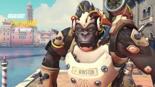 Overwatch - Winston Gameplay, Where you going Diva?