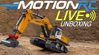 Unboxing the Kabolite K5901-100S 1/18 Scale Excavator with 3 Attachments | Motion RC LIVE