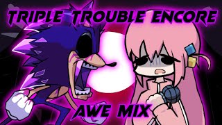 [FNF] - Triple Trouble Encore Awe Mix but  Kessoku band sings it