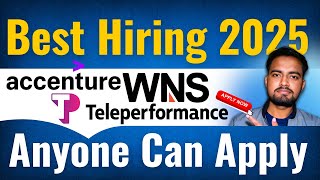5 Amazing Job Opportunities | Accenture | WNS | Teleperformance R2R WFH/WFO | @Corporate Wala  ​
