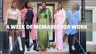 Sewing My Entire Wardrobe: What I Wore This Week! Office Chic Me-Made Looks S1E1
