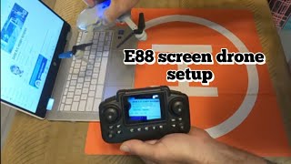 how to setup your e88 screen drone + unboxing and test flight #drone #video