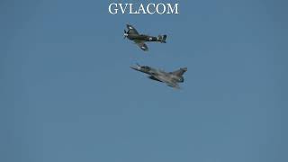 Hellenic Air Force Mirage 2000-5 Spitfire Heritage flight at Athens Flying Week 2025