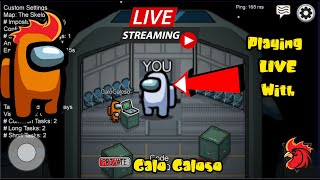 Among Us LIVE with YOU Normal Game (Free code. REAL Stream)