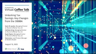 August 2025 Virtual Coffee Talk: Unlocking Tax Savings - Key Changes from the OBBBA