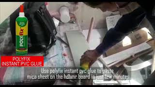Cyanoacrylate Adhesive for HDHMR to Mica Sheet Pasting