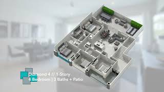 Spectrum+ Diamond 4 Floor Plan