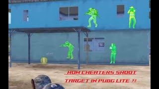 PUBG cheater shooting whitout looking target using hack in pubg lite