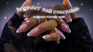 Beginner Nail Essentials🕊️| everything you need for a simple nail set!✨