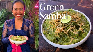Sambal Lado Mudo, Sambal Ijo, Green Sambal