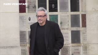 Jean-Michel Tinivelli, Jean-Louis Barcelona etc aux obsèques de Isabelle Mergault 30 mars 2026 Paris