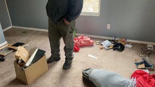 They left A Bunch Of Trash In This Mobile Home - Master Bedroom Refurbish