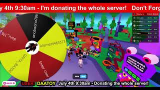 OMG! HE WON ROBUX ON THE WHEEL SPIN!