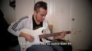 Fito Satizabal con su nueva Suhr S1 Olympic White