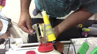 How to use your spinner with the singer or Royal cone winder to wind cones for machine knitting