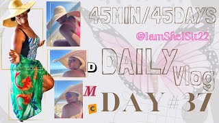 Day 37: vlog 💎Apply Pressure Eagles Only Season🦅 45 minutes 4 45 Days 💪🏾  #6packDominique 👑