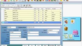 PProAction Accounting - Setup a Customer or Supplier record