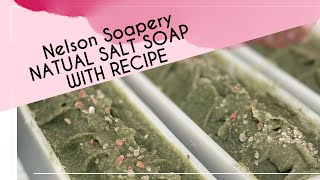 Essential Oil SALT SOAP with recipe #artisansoaps #salt