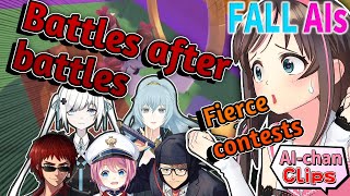 AI-chan going through a series of battles for victory