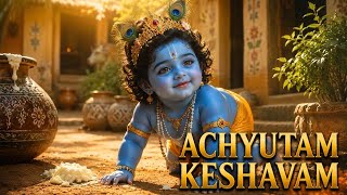 अच्युतम केशवम | Achyutam Keshavam | 4 Min | Powerful Krishna Bhajan | Peace Devotion Blessings