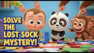 Lost Sock Mystery! Learn Shapes & Matching Song for Toddlers