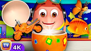 Learn ORANGE Color | Surprise Eggs Colors Ball Pit Show | ChuChu TV #ChuChuTV100M