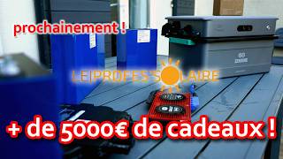 €5000 worth of prizes to be won: solar equipment, batteries, inverters, etc.